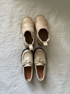 Old navy toddler 8 Kids Cream Loafers and Chelsea Boots - Cream Kids Shoes